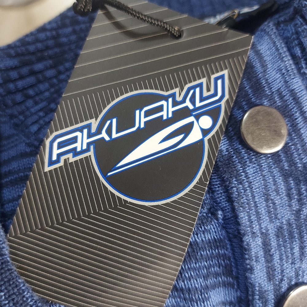 Akuaku sweaters size large color blue and black - Picture 12 of 14